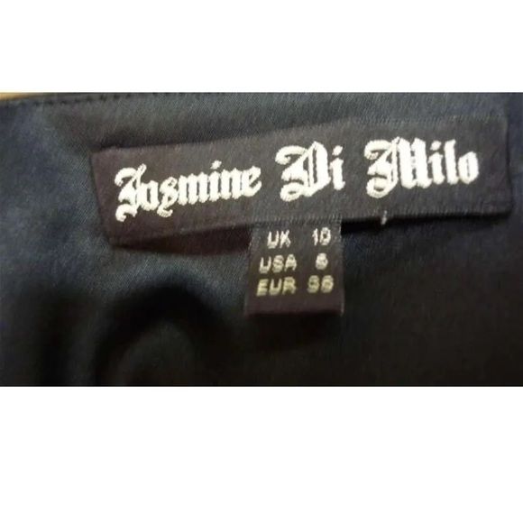 𝅺JASMINE Di Milo Black Silk Dress - Picture 6 of 7